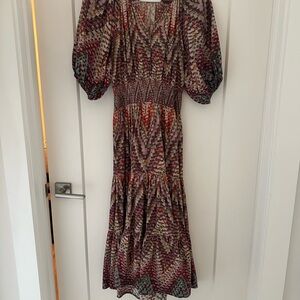 Anthropologie Multicolor Long Sleeve Dress